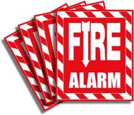 fire alarm sticker signs stickers logo