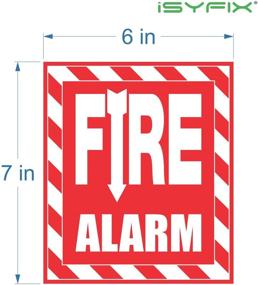 img 2 attached to Fire Alarm Sticker Signs Stickers