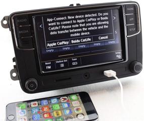 img 3 attached to 🚗 6,5-дюймовый сенсорный экран CarPlay MIB RCD330 187B 6RD035187 B Запасной вариант для VW Jetta Golf MK5/MK6 CC Caddy Polo EOS Passat Scirocco Tiguan Touran Transporter