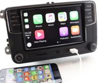 🚗 6,5-дюймовый сенсорный экран carplay mib rcd330 187b 6rd035187 b запасной вариант для vw jetta golf mk5/mk6 cc caddy polo eos passat scirocco tiguan touran transporter логотип