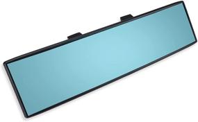 img 3 attached to Verivue Mirrors: Universal 12 Inch Clip-On Panoramic Rearview Mirror - Blue Tint - Wide Angle - Car, SUV, Truck
