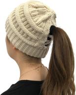 womens criss ponytail beanies winter outdoor recreation and outdoor clothing логотип