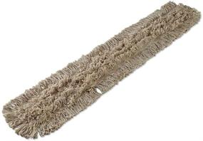 img 1 attached to 🧹 Industrial Hygrade Cotton Boardwalk Dust Mop Head - White, 48 in. x 5 in.