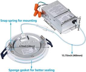 img 1 attached to TORCHSTAR 16 Pack 4 Inch Slim LED Recessed Lighting: Essential Series with Junction Box - Industrial Electrical Perfection