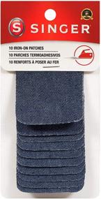 img 3 attached to 🪡 SINGER 00092 Накатывающиеся заплаты на джинсе - размер 2x3 - пачка из 10 штук.