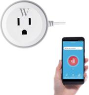 🔌 wasserstein smart plug outlet with high water level sensor for sump pump - alarm and app notifications, easy plug and play socket logo