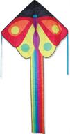 🪁 easy flyer butterfly kite - large size (47" x 91.5") with 300 ft 30lb test string and winder logo
