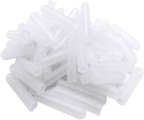 img 4 attached to 🔴 Clear Silicone Dishwasher Prong Rack Caps - 100 Round End Caps for Tine Protection & Wire Thread Cover