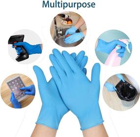 img 1 attached to 🧤 PROMEDIX P Nitrile Gloves Disposable - 3 Mil, 100pcs Latex Free Food Gloves for Home Kitchen - Disposable Gloves