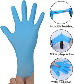 img 2 attached to 🧤 PROMEDIX P Nitrile Gloves Disposable - 3 Mil, 100pcs Latex Free Food Gloves for Home Kitchen - Disposable Gloves