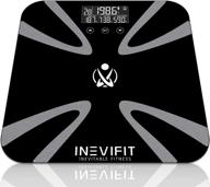 📊 inevifit digital body fat scale: accurate bathroom body analyzer - weight, fat, water, muscle, bmi, visceral levels & bone mass. 10 user profiles & battery included. logo