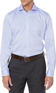 👔 stylish and hassle-free: non iron pocket purple men's shirt with buttoned cutaway collar logo