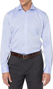 img 4 attached to 👔 Stylish and Hassle-Free: Non Iron Pocket Purple Men's Shirt with BUTTONED Cutaway Collar