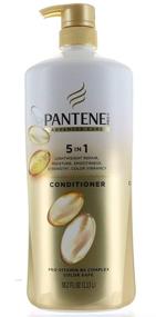 img 2 attached to 🔸 Pantene Advanced Care Shampoo and Conditioner - 5 in 1 Formula with Moisture, Strength, Smoothness, Pro-Vitamin B5 Complex - 38.2 FL/OZ Each (Packaging May Vary)