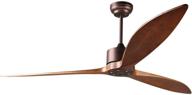 🔥 reiga 65-inch dc motor indoor/outdoor modern smart ceiling fan with wifi alexa app remote control, 6 speeds, ip44 rated, oil-rubbed bronze finish логотип