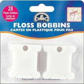 img 1 attached to DMC Plastic Floss Bobbins 28 Pack 6102 (6-Pack) - Convenient Floss Organization Solution