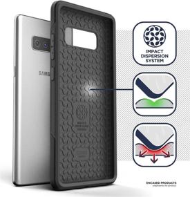 img 2 attached to Ultimate Protection: Encased Galaxy Note 8 Rugged Belt Case - Military Grade Armor Cover with Holster Clip (Black)