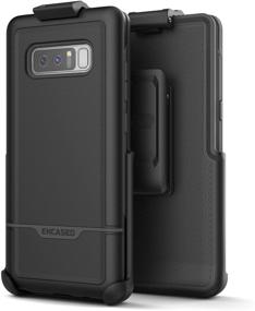 img 4 attached to Ultimate Protection: Encased Galaxy Note 8 Rugged Belt Case - Military Grade Armor Cover with Holster Clip (Black)