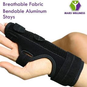 img 3 attached to Mars Wellness Boxer Fracture Splint - Immobilize Broken Fingers & Hand with Hand and Finger Brace - Small/Medium