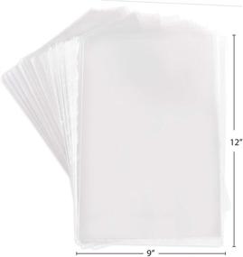 img 2 attached to 🍬 200 Pack of 9x12 Clear Plastic Cellophane Bags with Twist Ties - Ideal for Candies, Nuts & Small Gifts, 1.5 Mil Thick Cello Bags