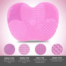 img 2 attached to 💄 Premium Generic Makeup Brushes Set: Professional Brushes for Contour, Concealer, Foundation, Eye Shadow – Includes Makeup Cleaning Mat & Reusable Remover Pad