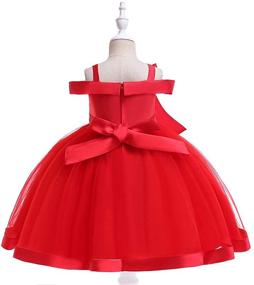 img 1 attached to 👗 Sleeveless Vintage Girls' Clothing for Toddler Bridesmaids