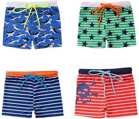 img 1 attached to 👕 Trendy Prints: Toddler Boys' Bathing Clothing with Styles Love