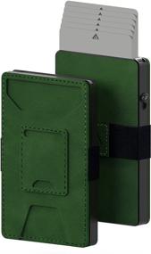 img 4 attached to 💼 Aluminum Blocking Leather Holder Wallet for Optimal Organization of Men's Wallets, Card Cases & Money