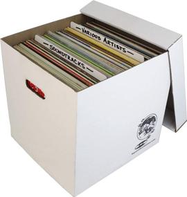 img 2 attached to Vinyl Record Storage Box Cardboard Accessories & Supplies in Audio & Video Accessories