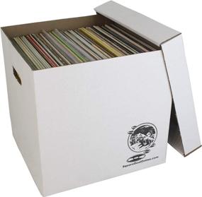 img 1 attached to Vinyl Record Storage Box Cardboard Accessories & Supplies in Audio & Video Accessories