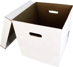 img 3 attached to Vinyl Record Storage Box Cardboard Accessories & Supplies in Audio & Video Accessories