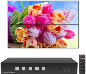 img 4 attached to 📺 Video Wall Controller HDMI USB 2x2 Processor: Supports Multiple Display Configurations, 180 Degree Image Rotation, LED/LCD Screen Splicing - M04