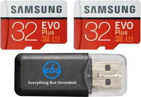 img 4 attached to 📷 Высокоскоростная 32 ГБ Micro SDHC карта памяти Samsung Evo Plus (2 шт.) с кардридером Everything But Stromboli - Класс 10 UHS-1 32 ГБ (MB-MC32)