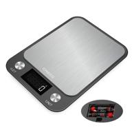 accurate and precise onekg 11lbs food scale for baking and cooking, digital kitchen scale with lcd display, measures in ounces, grams, and 7 other units logo