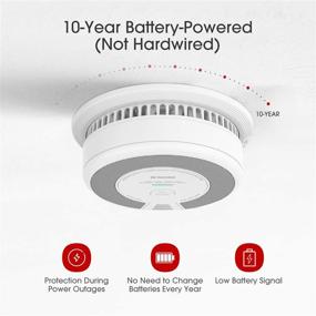 img 2 attached to 🔥 X-Sense Smoke and Carbon Monoxide Detector Alarm, 2-in-1 Dual Sensor Fire & CO Alarm, Battery-Operated with 10-Year Life, UL 217 & UL 2034 Compliant, SC06