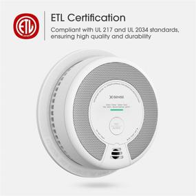 img 3 attached to 🔥 X-Sense Smoke and Carbon Monoxide Detector Alarm, 2-in-1 Dual Sensor Fire & CO Alarm, Battery-Operated with 10-Year Life, UL 217 & UL 2034 Compliant, SC06