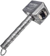 🔨 silver magnetic thor hammer bottle opener - vnfly mjolnir beer opener for fridge логотип