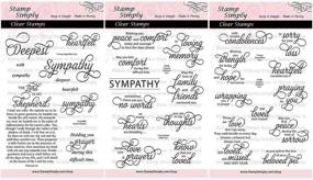 img 3 attached to Stamp Simply Sympathy Sentiments Condolences