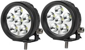 img 4 attached to Lightronic Round Driving Lights Offroad