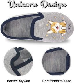 img 1 attached to Dream Bridge Toddler Slippers - Anti-Slip Shoes and Slippers for Boys