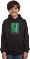 minecraft creeper pullover hoodie black logo