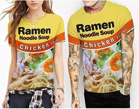 img 2 attached to Keasmto Noodles Chicken Shirts: Trendy and Stylish Men's Summer Clothing