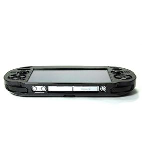 img 1 attached to PS Vita 1000 Series Protective Hard Case - Black Aluminum Metal Cover with Oval Start & Select Button Compatibility (Not for PSV 2000 Slim Version)