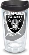 🏈 tervis 16oz las vegas raiders genuine insulated tumbler cup - double walled, made in usa for long-lasting cold & hot drink enjoyment logo