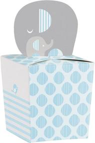 img 2 attached to 🎁 Creative Converting 317237 Blue Paper Favor Boxes: 8 Count, 2" x 4" x 2" - Perfect for Parties and Events