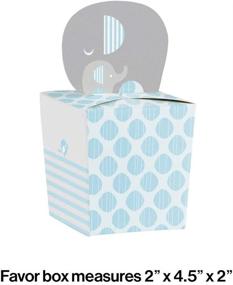 img 1 attached to 🎁 Creative Converting 317237 Blue Paper Favor Boxes: 8 Count, 2" x 4" x 2" - Perfect for Parties and Events