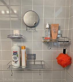 img 1 attached to Bascket Bathroom Organizer Stainless Adhesive