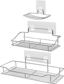img 4 attached to Bascket Bathroom Organizer Stainless Adhesive