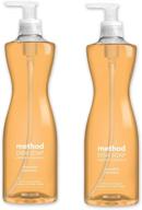 🍊 method dish soap clementine 2-pack - 18 fl oz (532 ml), non-toxic & effective cleaning solution logo