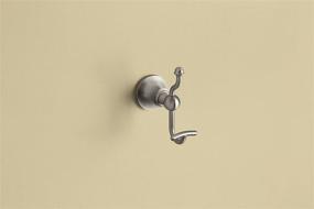 img 3 attached to 🛀 Premium Moen DN4403BN Vale Robe Hook, Brushed Nickel - Stylish and Functional Bathroom Accessory